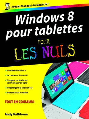 cover image of Windows 8 pour Tablettes Pour les Nuls